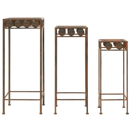 Antique metal plant stands - plant, 3