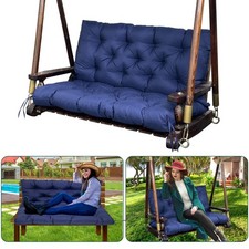 SKWYPOJU Swing Replacement Cushions for Outdoor: 2-3 Seater Waterproof Porch ...