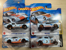 Hot wheels bundle x 4 rare Gulf Ford collection Mustang Shelby RS200 Hot Rod new