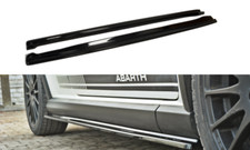 Side Skirts Diffusers Maxton Design Gloss Black ABS For Fiat Grande Punto Abarth