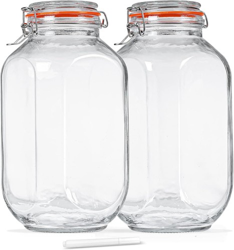 Gallon square glass storage - 1,