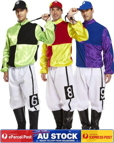 K389 jockey horse rider - rider, mens