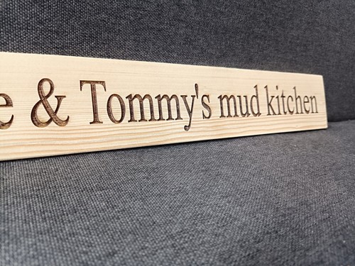 Personalised mud kitchen sign