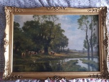 Daniel Sherrin Antique Oil On Canvas Painting - Art - L Richards