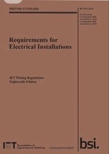 Requirements for Electrical Installations, IET Wiring Regulations, Eighteenth Ed