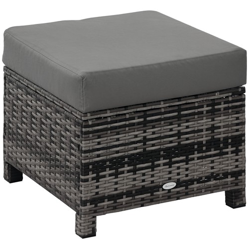 Outsunny rattan footstool - rattan,