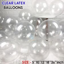 100 X Clear Latex PLAIN BALOON
