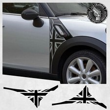 Scuttle Union Jacks for Mini R60 Countryman R61 Paceman Cooper S Sticker Decals