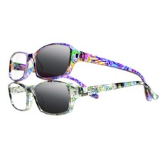 Women Rainbow Cyan Transition