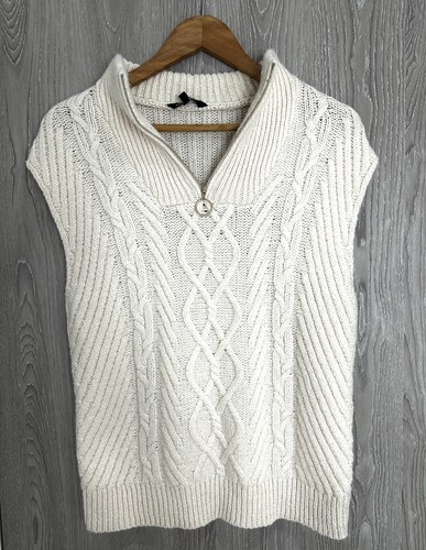 Peacocks ivory cable knit - peacocks,