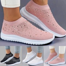 Womens Trainers Shoes Get Fit Memory Foam Walking Fitness Gym Slip On