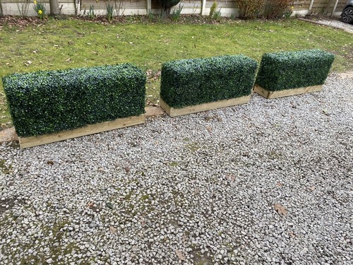 Artificial boxwood hedge 100 - artificial,