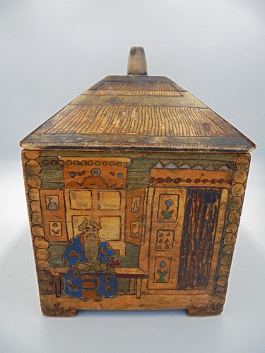 Early wooden folk art naively - early,