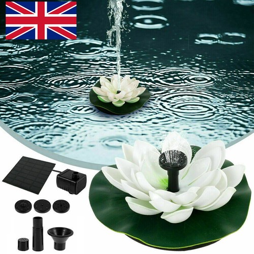 Solar powered lotus fountain - lotus,