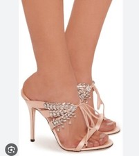 NEW Giuseppe Zanotti E800058 (RASO PHARD) Madelyn Bow-detailed Crystal Size 9 