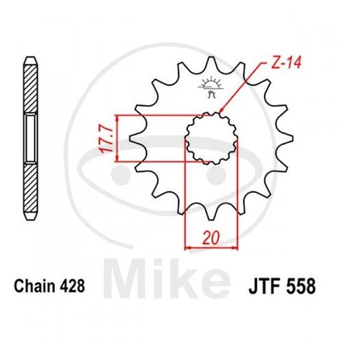 Sprocket z14 428 - z14,