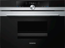 Siemens CD634GAS0B iQ700 Compact Steam Oven 45cm Stainless Steel/Black NEW