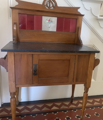 Victorian washstand with - victorian,