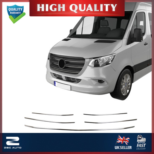 Chrome front grill trim covers - front,