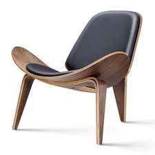 Eams Lounge Chair and Ottoman Set High Swivel Armchair Club Chair Shell Chair