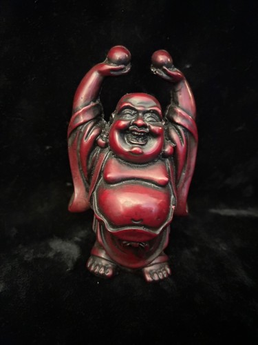 Laughing buddha resin statue - resin,