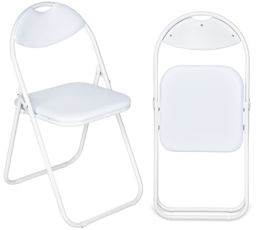 Folding chairs padded faux - x,
