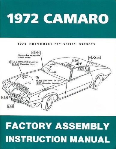 Chevy camaro factory - 72,