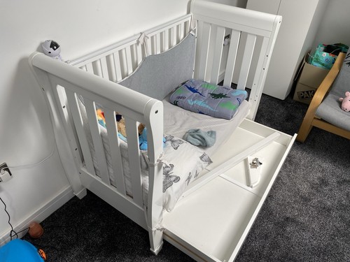 Babymore eva sleigh cot - sleigh, bed