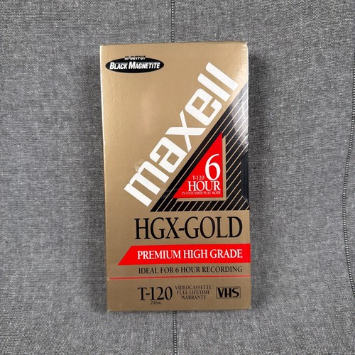 Maxell hgx gold 120 vhs - maxell, hgx-gold
