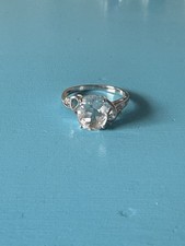 Gemporia N to O White Fluorite & White Topaz Sterling Silver Ring ATGW 3-22cts