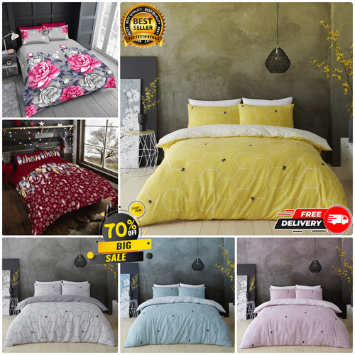 Grey polka dot duvet - duvet, cover