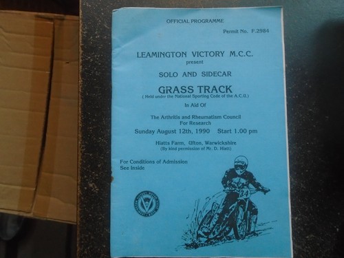 Grasstrack racing programme - racing,