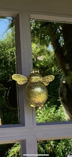 Solid brass bumble bee door - solid,