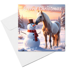 Palomino Horse Christmas Card