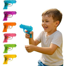 Water Guns Playing Water Pistol Pocket Sized Neon Colour Water Blasters 11cm