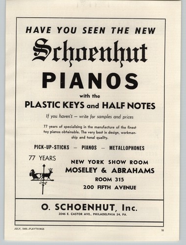 1949 paper schoenhut - paper,