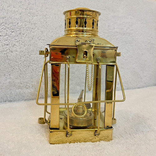 Antique brass ship - antique,