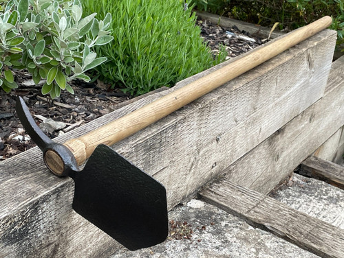 Vintage garden trenching hoe - trenching,