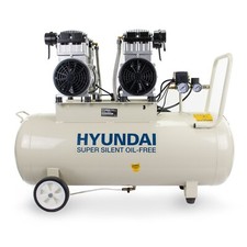Electric Air Compressor, Oil Free Low Noise 10.6CFM 145psi Hyundai 4hp 100L