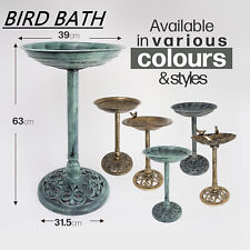 Bird Bath for Garden Freestanding  Feeder Bowl Pedestal For Outdoors Lawn Décor