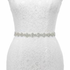 Thin Crystal Bridal Sash Rhinestone Wedding Belt for Wedding Bridesmaid Dress