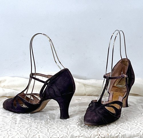 Vintage 20s strap heels - vintage,