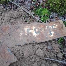 WW2 WWII ORIGINAL German Army Wehrmacht Metal License Plate WH 1269316