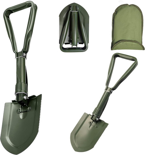 Folding survival shovel - folding,