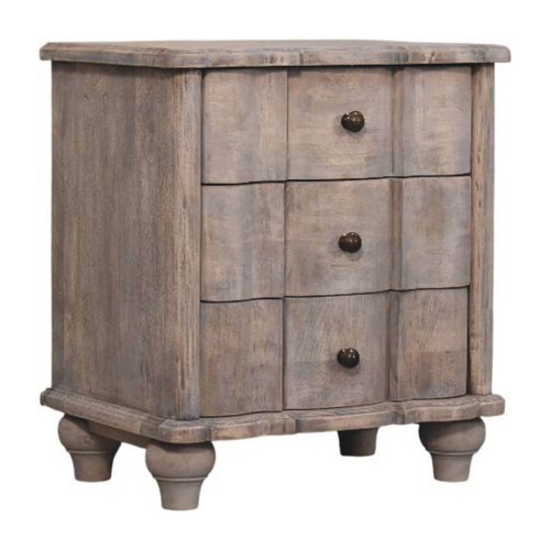 Vintage curved nightstand - curved,