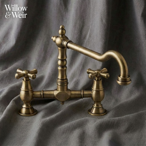 Antique bronze kitchen mixer - bronze,