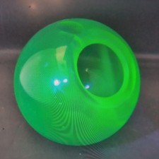 Antique Uranium Glass Inkwell