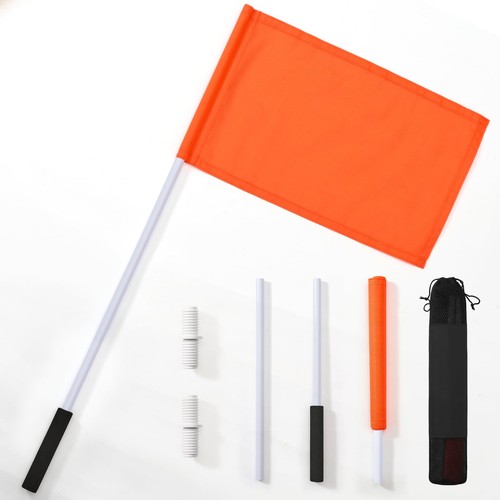 Orange boat flag with - boat,