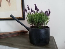 Cast Iron Gypsy Pan Long Handle Original Prop Display Garden
