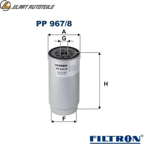 Fuel filter 967 for - 967/8,